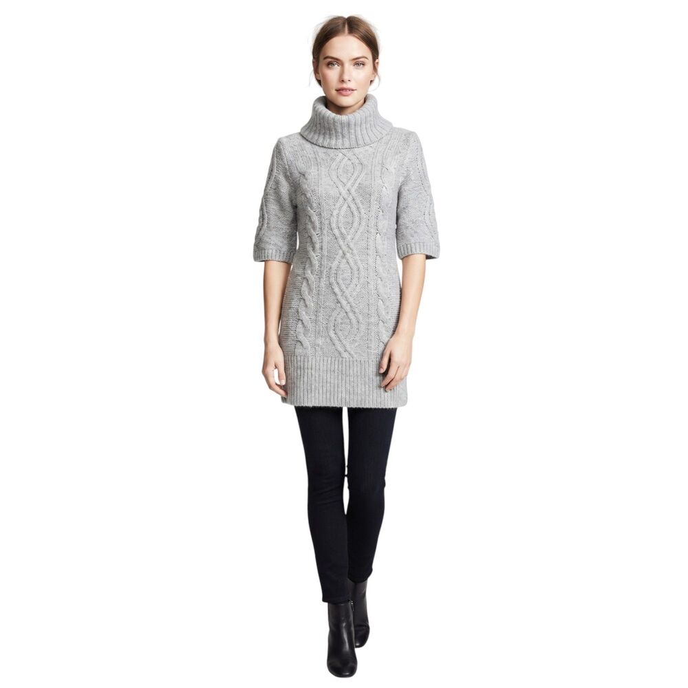 Old Navy Gray Cowl Neck Tunic Sweater Small